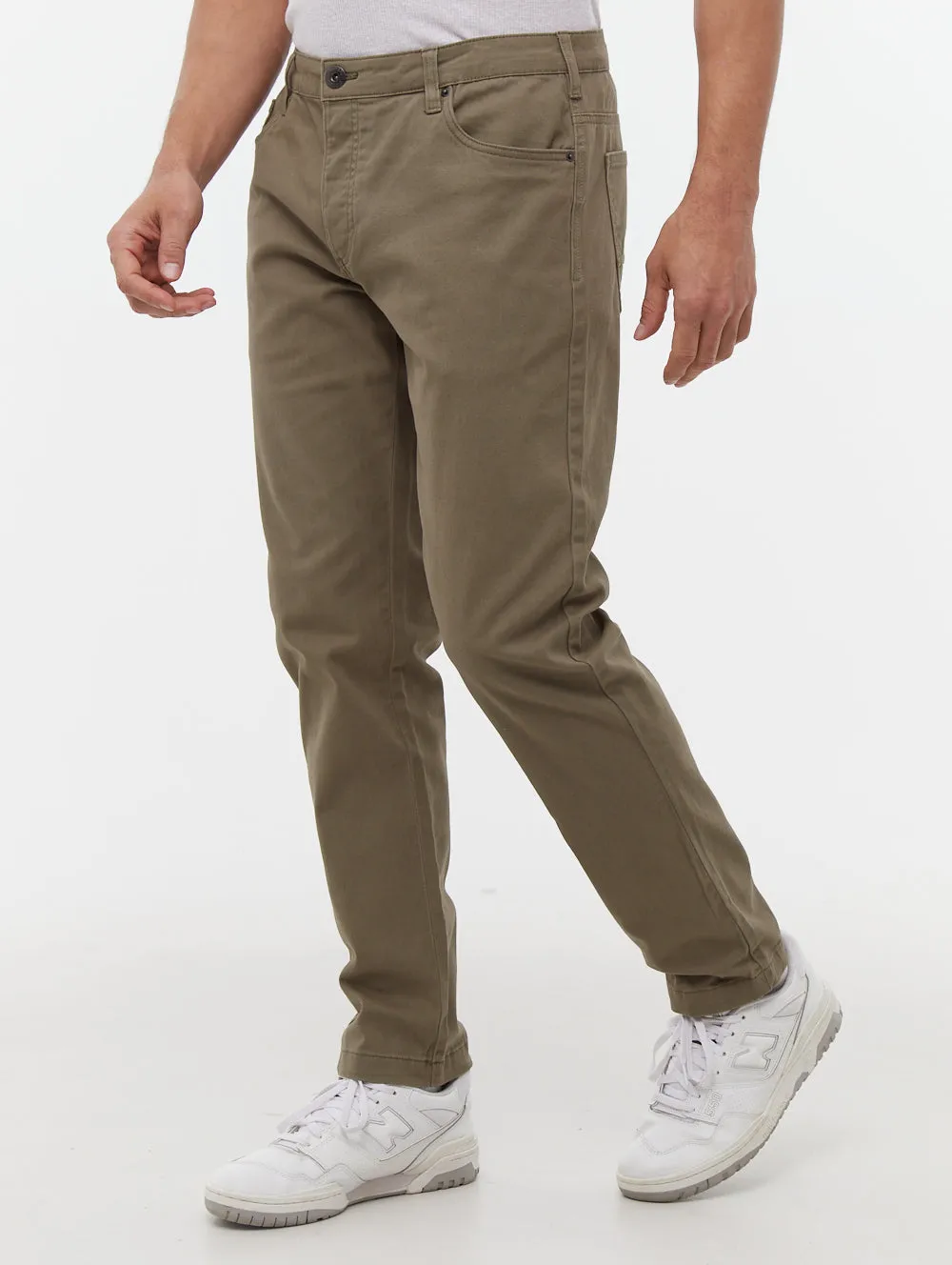 Twillum 5-Pocket Chino Pants - Green sold by Bench product image thumbnail 4