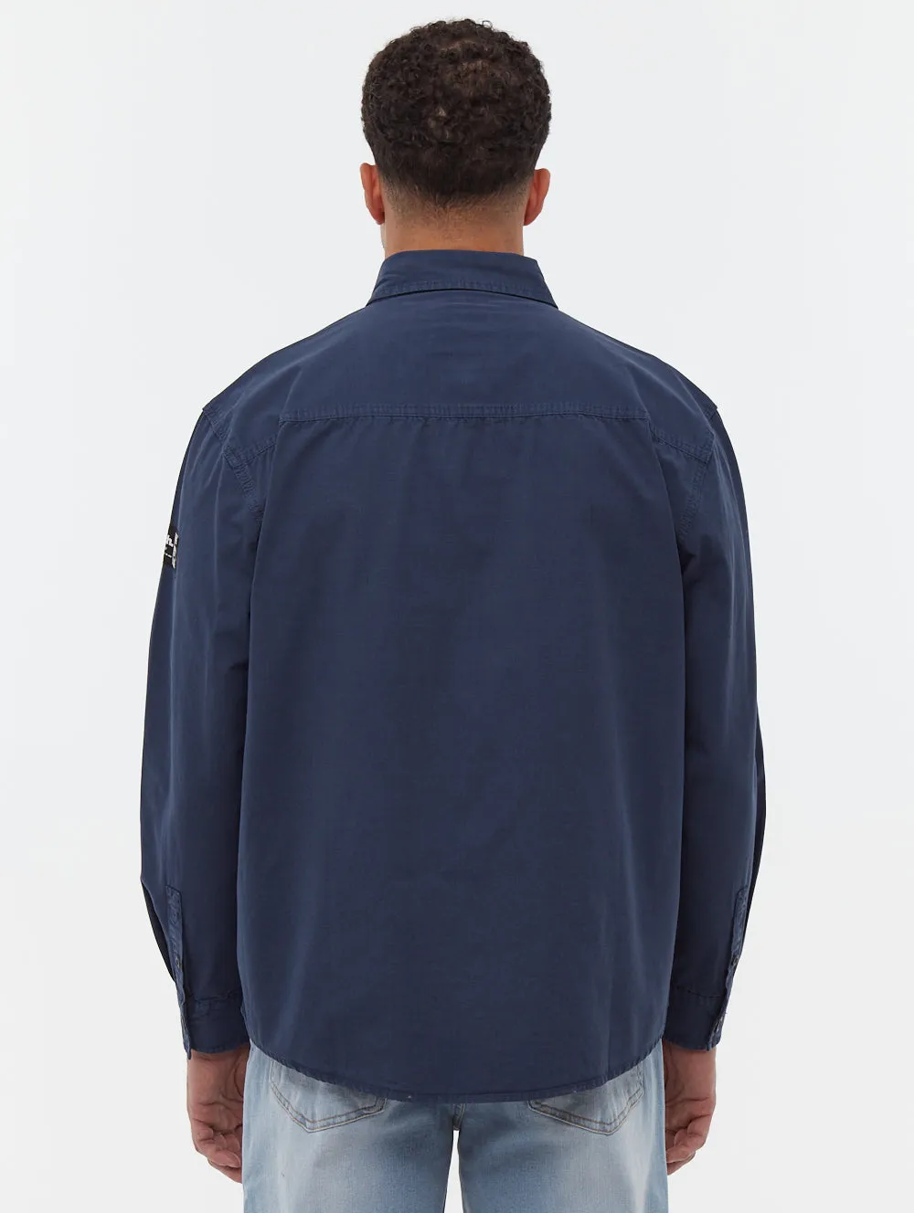 Posima Chest Pocket Long Sleeve Shirt - Blue sold by Bench product image thumbnail 5