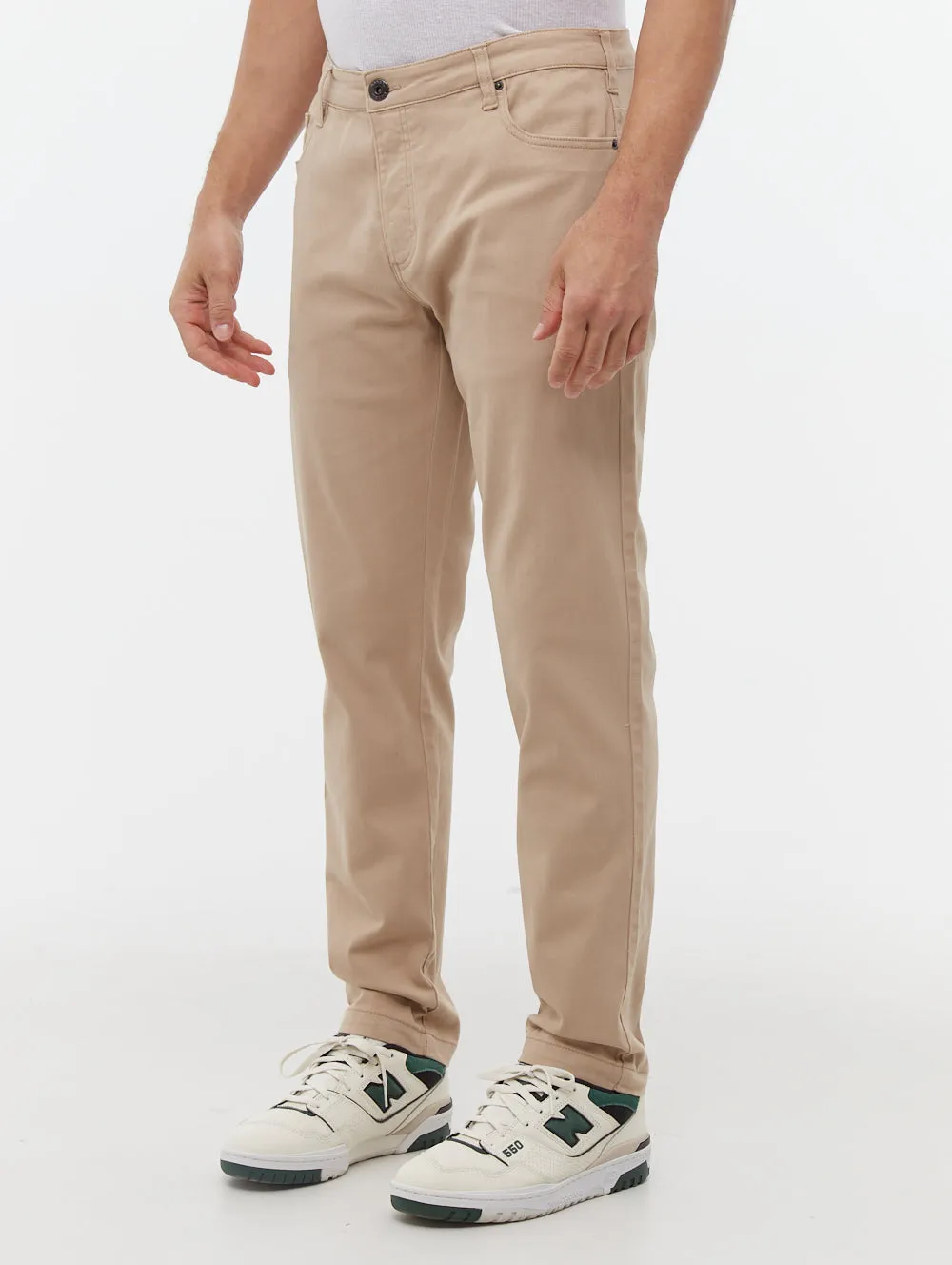 Twillum 5-Pocket Chino Pants - Beige sold by Bench product image thumbnail 4