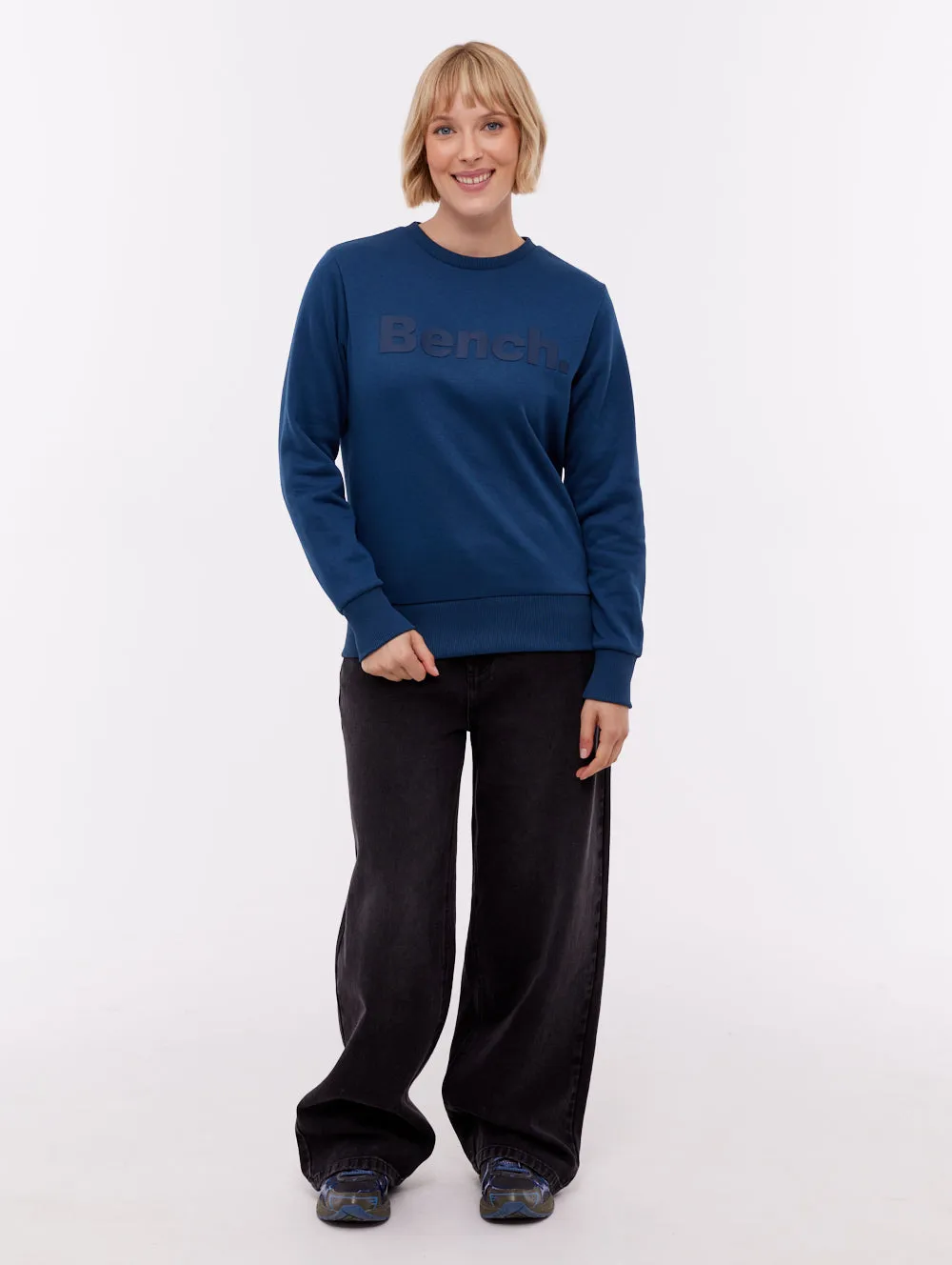 Reana Tonal Logo Crew Neck - Blue sold by Bench product image thumbnail 2