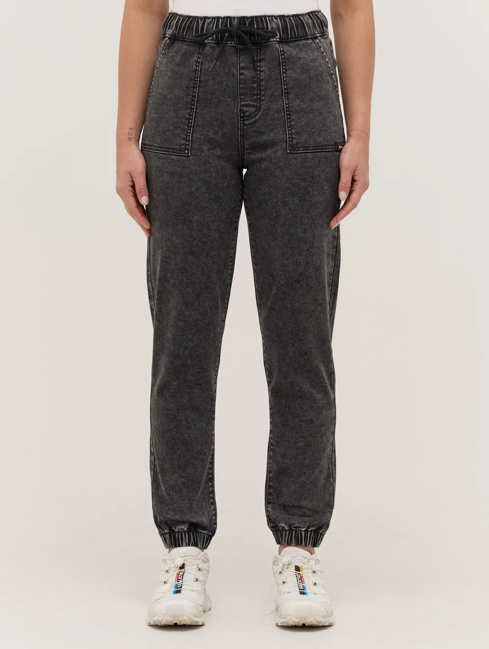 Jette Eco-Friendly Denim Joggers - Black sold by Bench