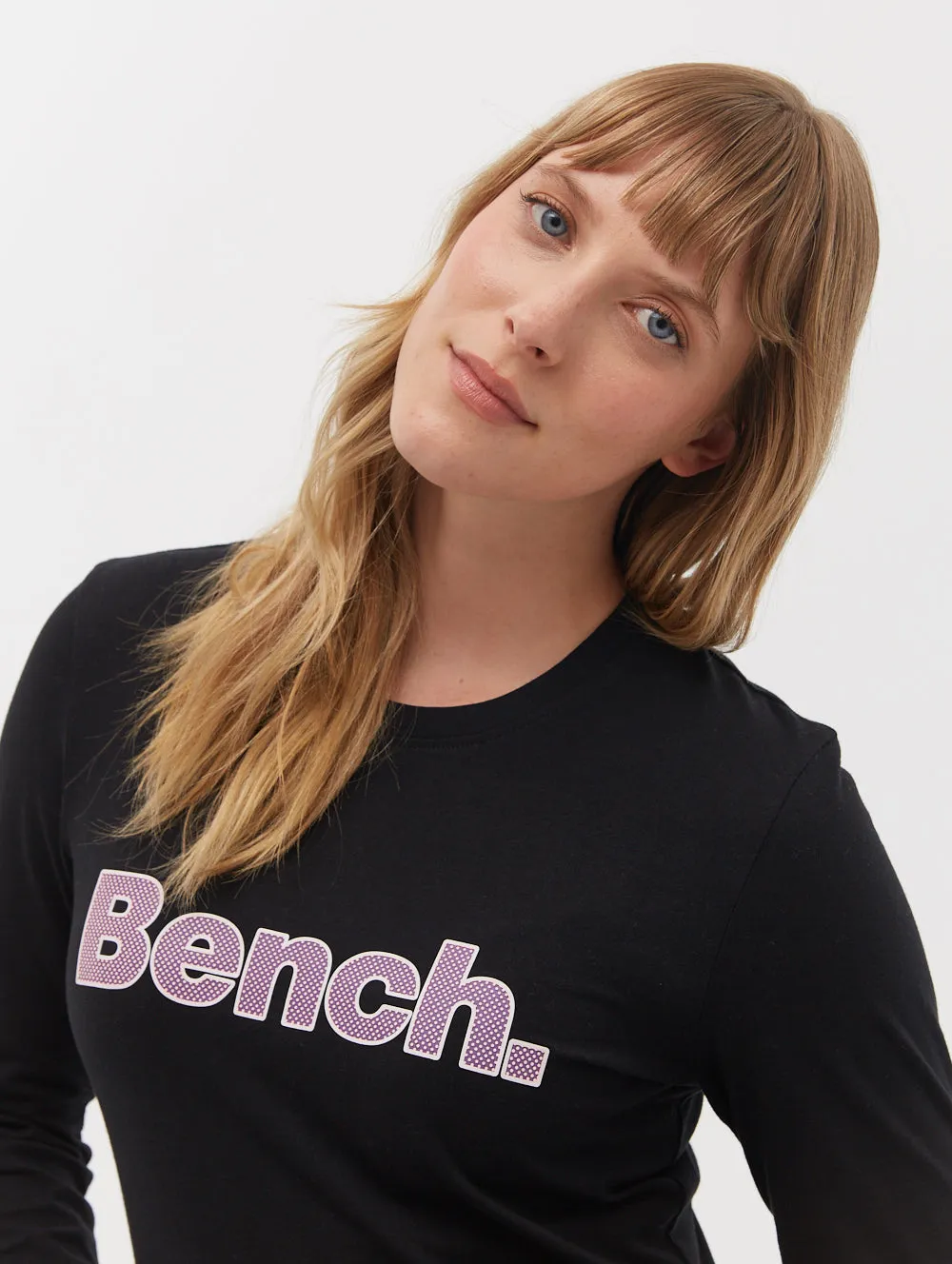 Jewelle Long Sleeve Logo T-Shirt sold by Bench product image thumbnail 2