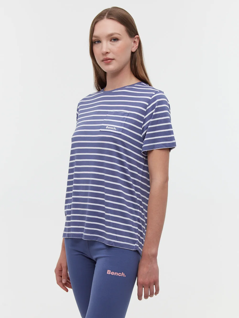 Nouria Striped Pocket T-Shirt - Blue sold by Bench product image thumbnail 4