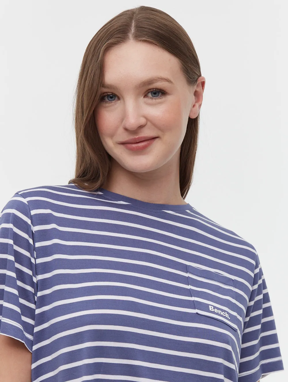 Nouria Striped Pocket T-Shirt - Blue sold by Bench product image thumbnail 3