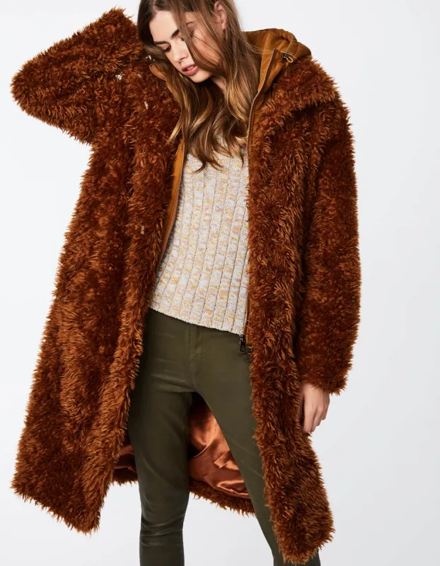 UNREAL SHAGGY FUR DOUBLE UP COAT made by Bernardo