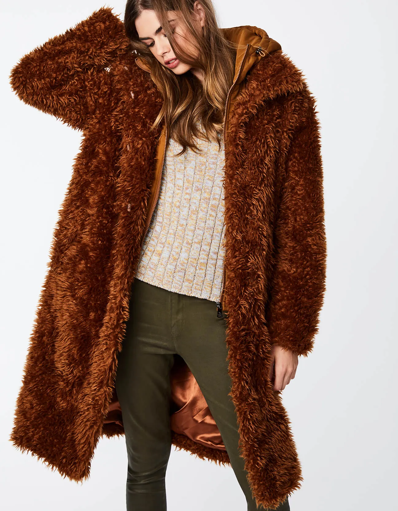 UNREAL SHAGGY FUR DOUBLE UP COAT sold by Bernardo