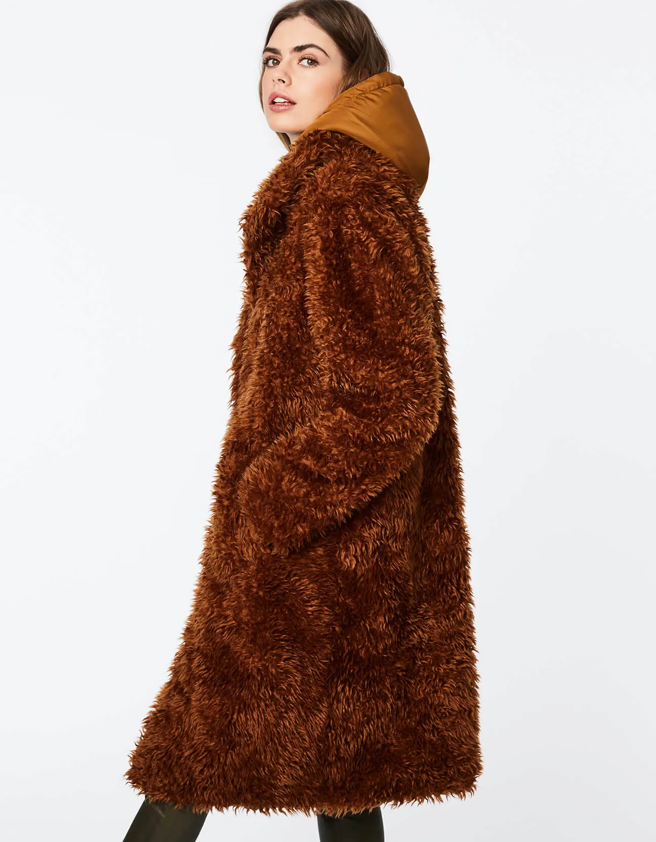 UNREAL SHAGGY FUR DOUBLE UP COAT sold by Bernardo product image thumbnail 4