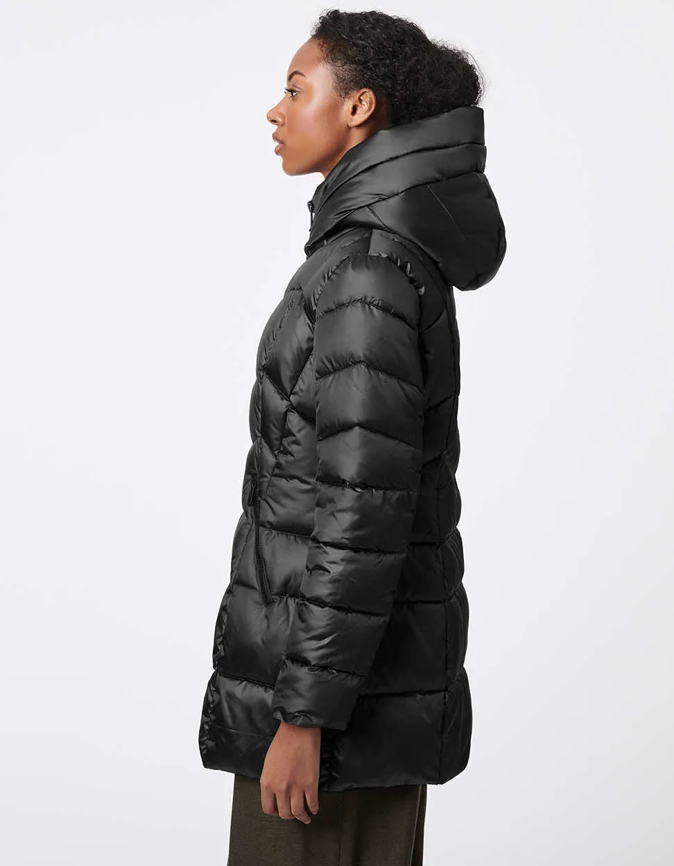 Fab Funnel Shiny Quilted Puffer sold by Bernardo product image thumbnail 5