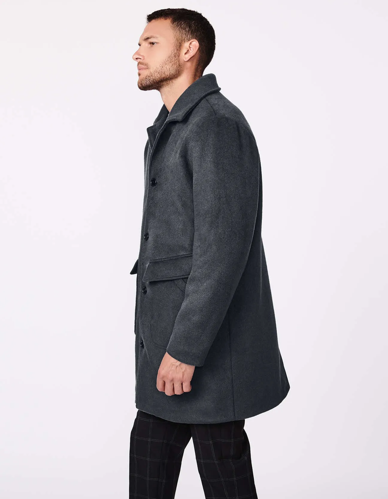 Men's Work-to-Weekend Wool Coat sold by Bernardo product image thumbnail 3
