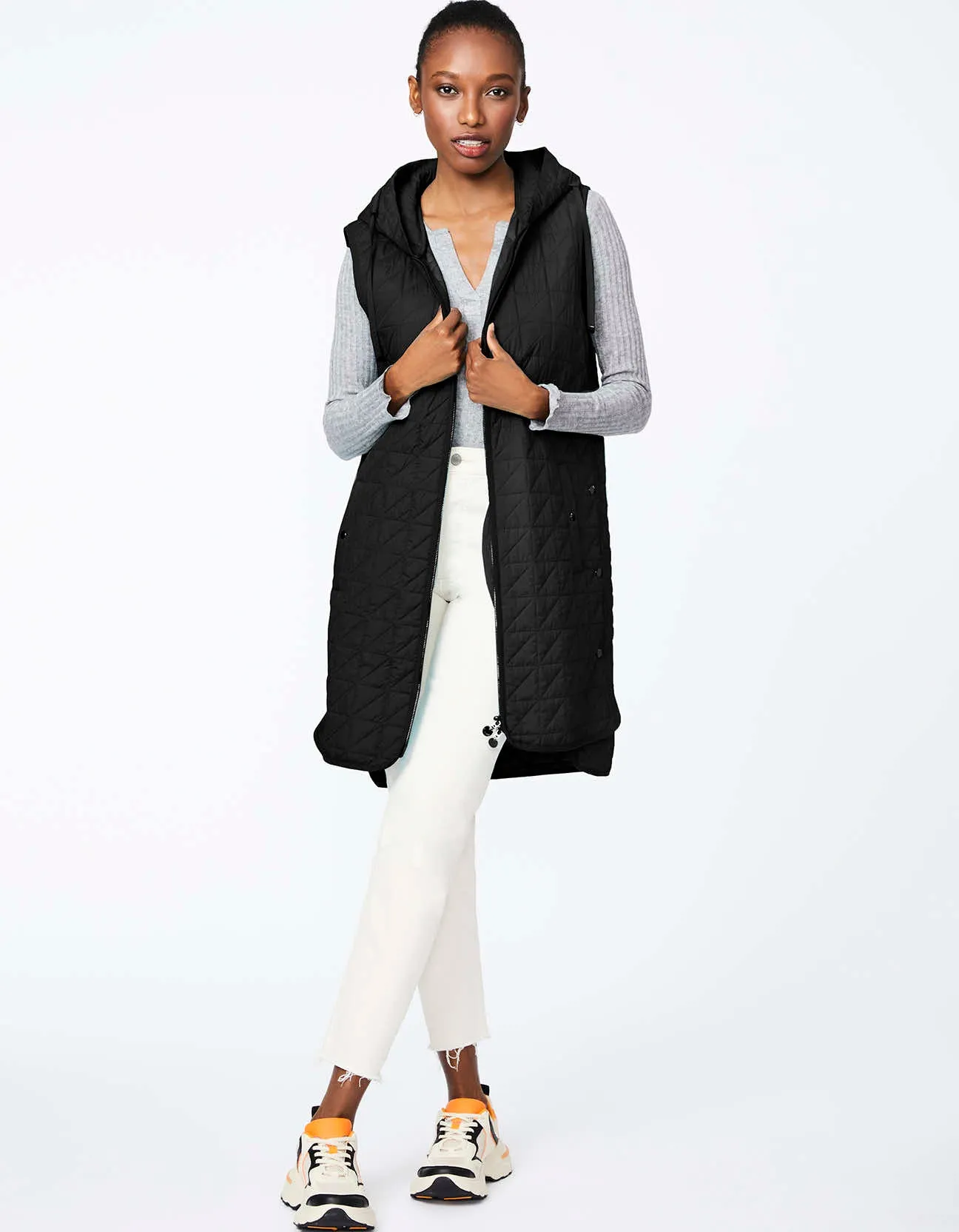 HOODED TUNIC PUFFER VEST sold by Bernardo product image thumbnail 2