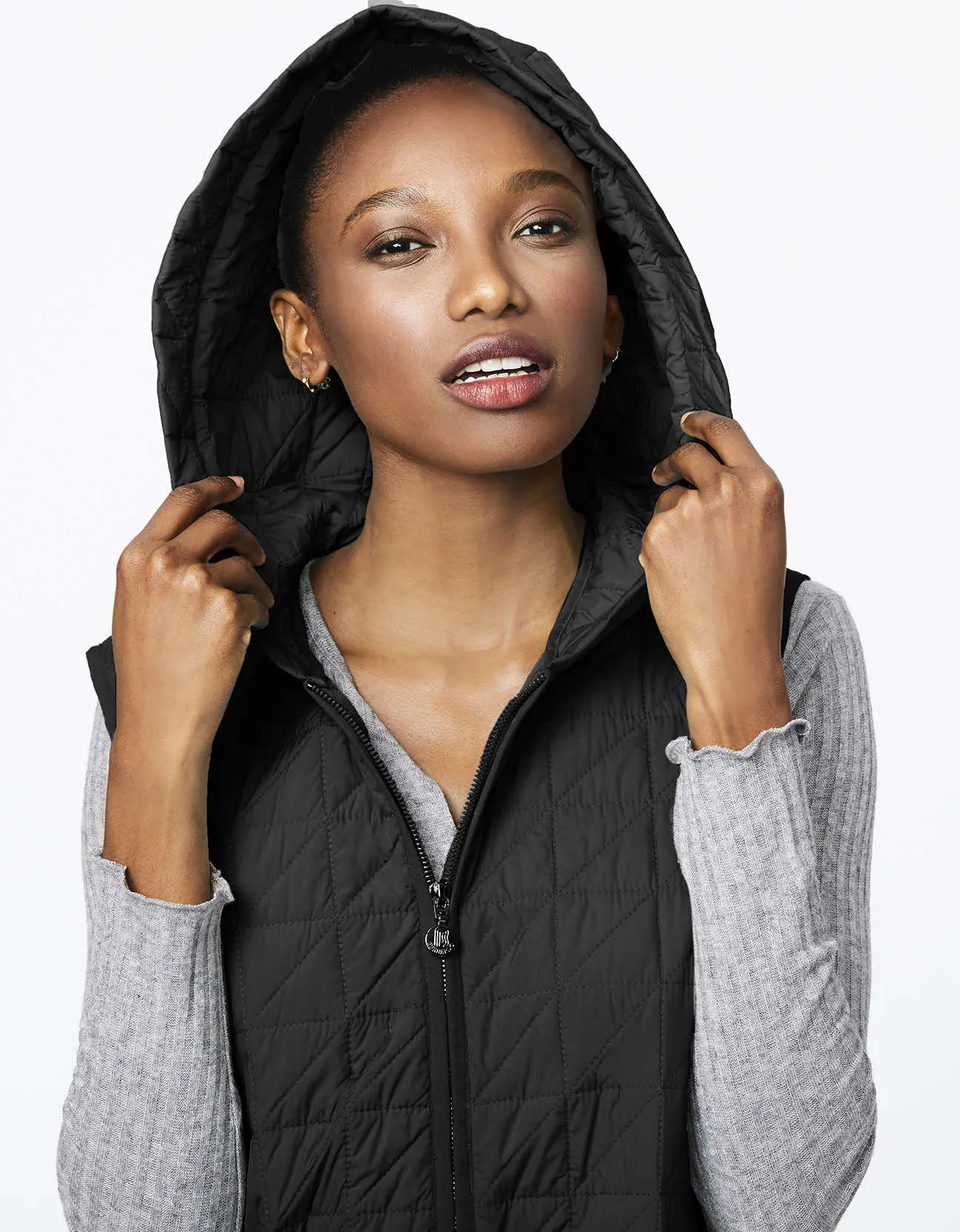 HOODED TUNIC PUFFER VEST sold by Bernardo product image thumbnail 4