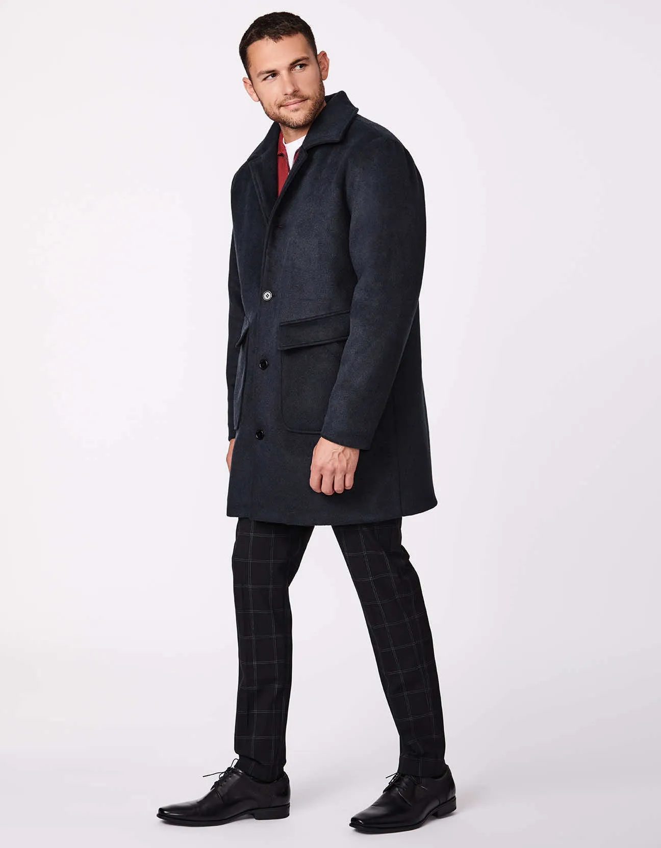 Men's Work-to-Weekend Wool Coat sold by Bernardo