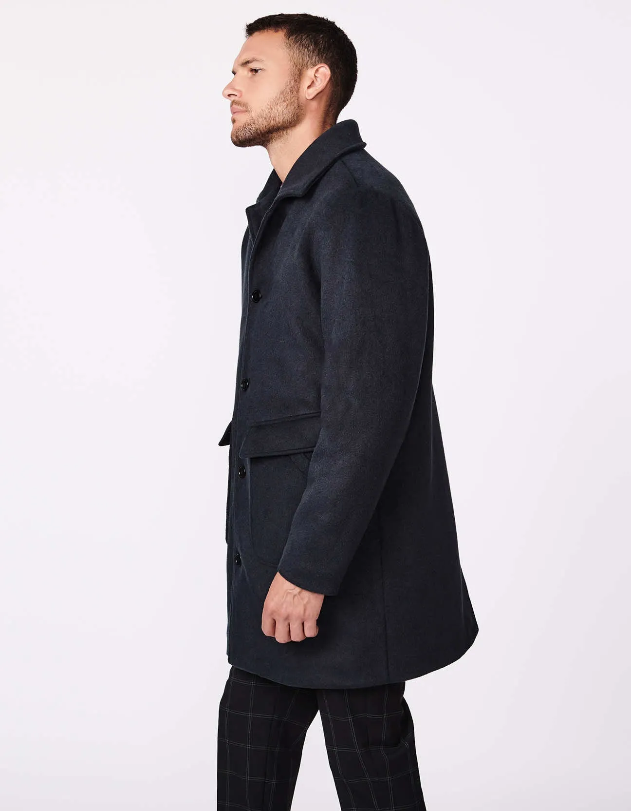 Men's Work-to-Weekend Wool Coat sold by Bernardo product image thumbnail 3