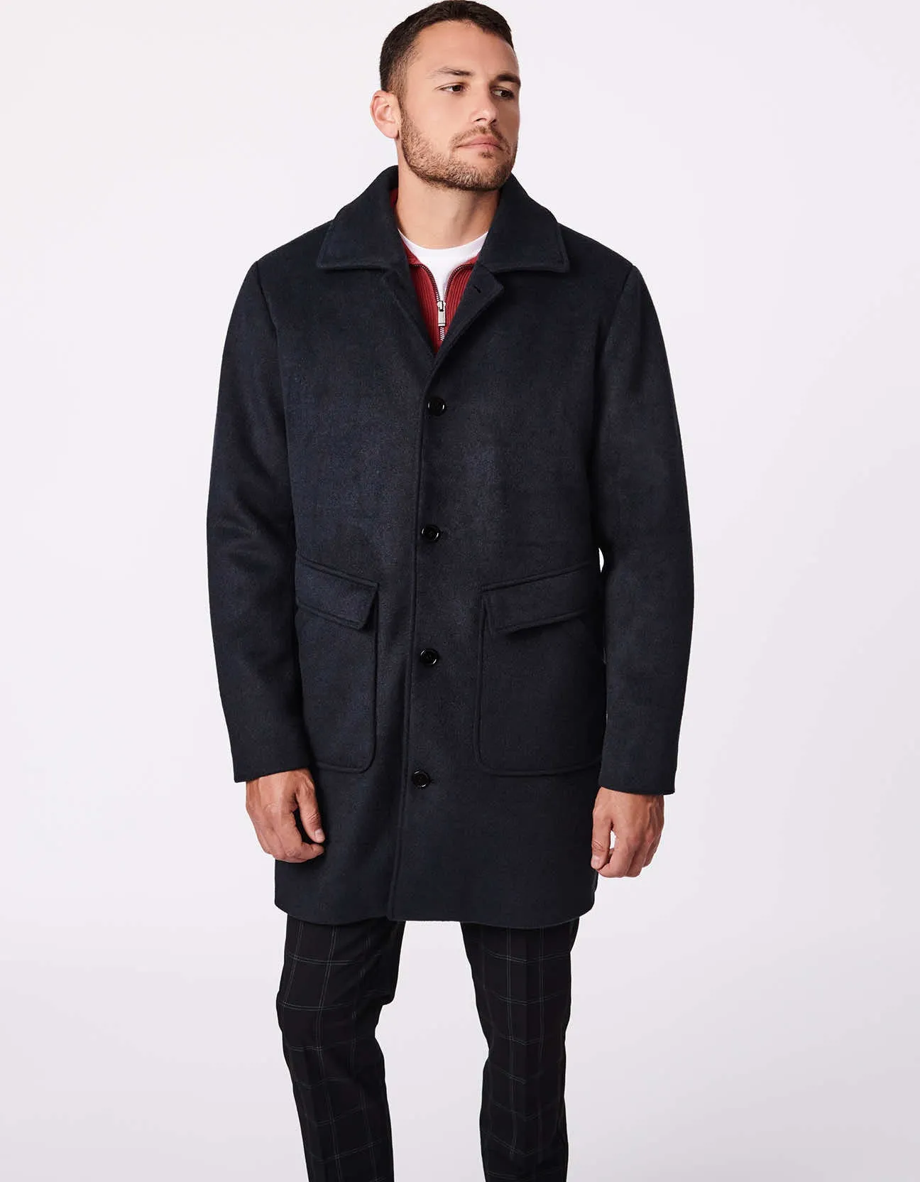 Men's Work-to-Weekend Wool Coat sold by Bernardo product image thumbnail 2