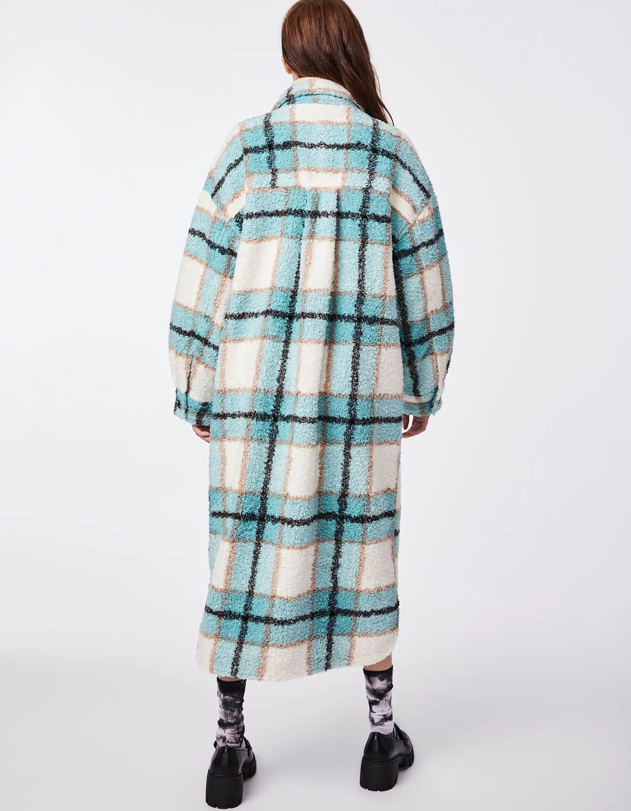 Plaid Unreal Teddy Shacket sold by Bernardo product image thumbnail 5