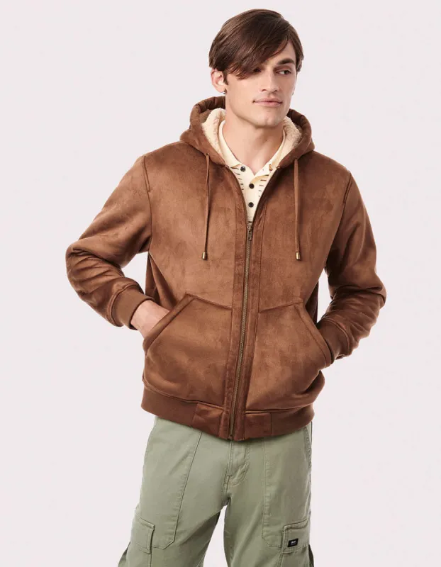 Men's Vegan Fur Hoodie Jacket sold by Bernardo