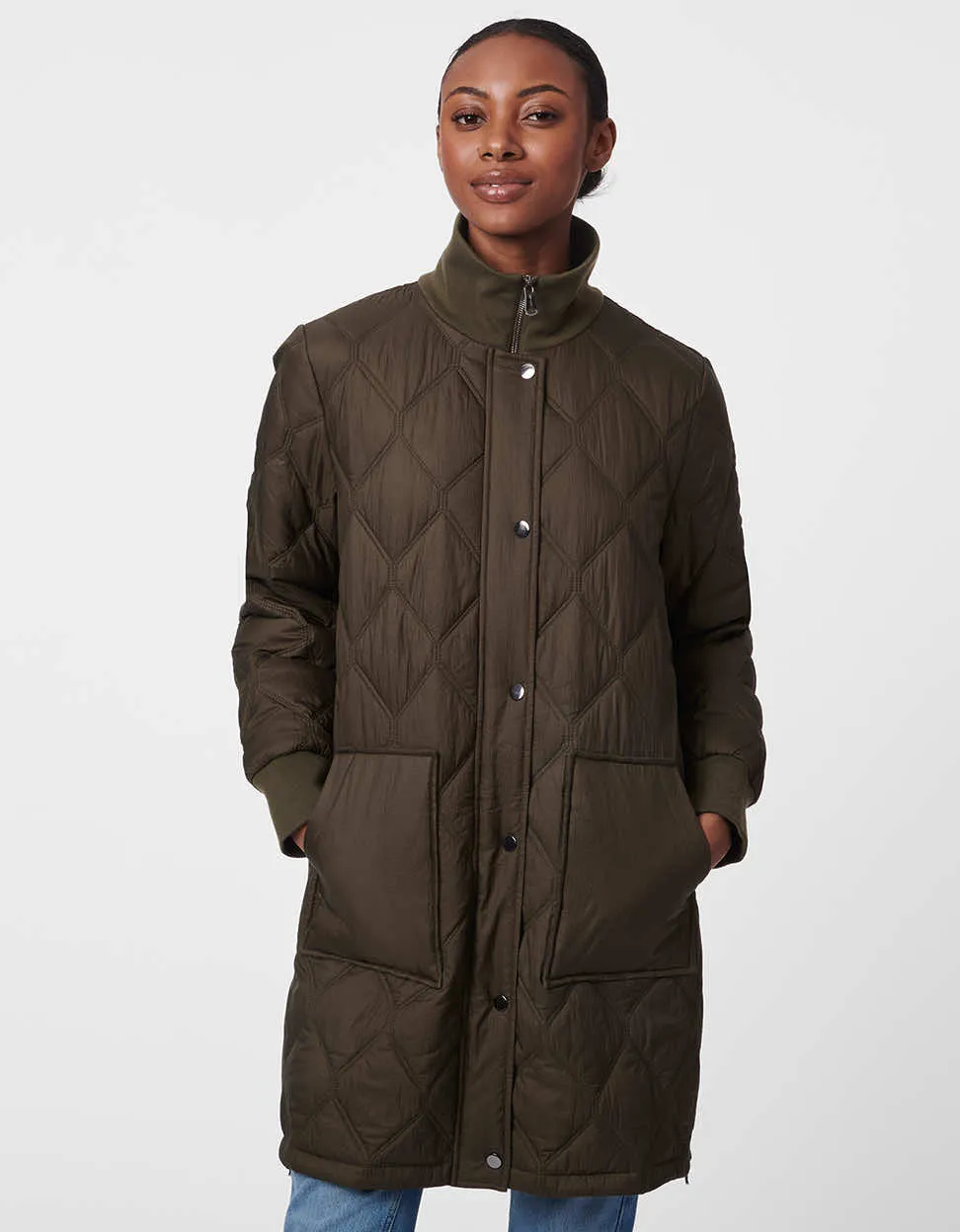 Diamond Stitch Quilted Puffer Jacket sold by Bernardo product image thumbnail 2