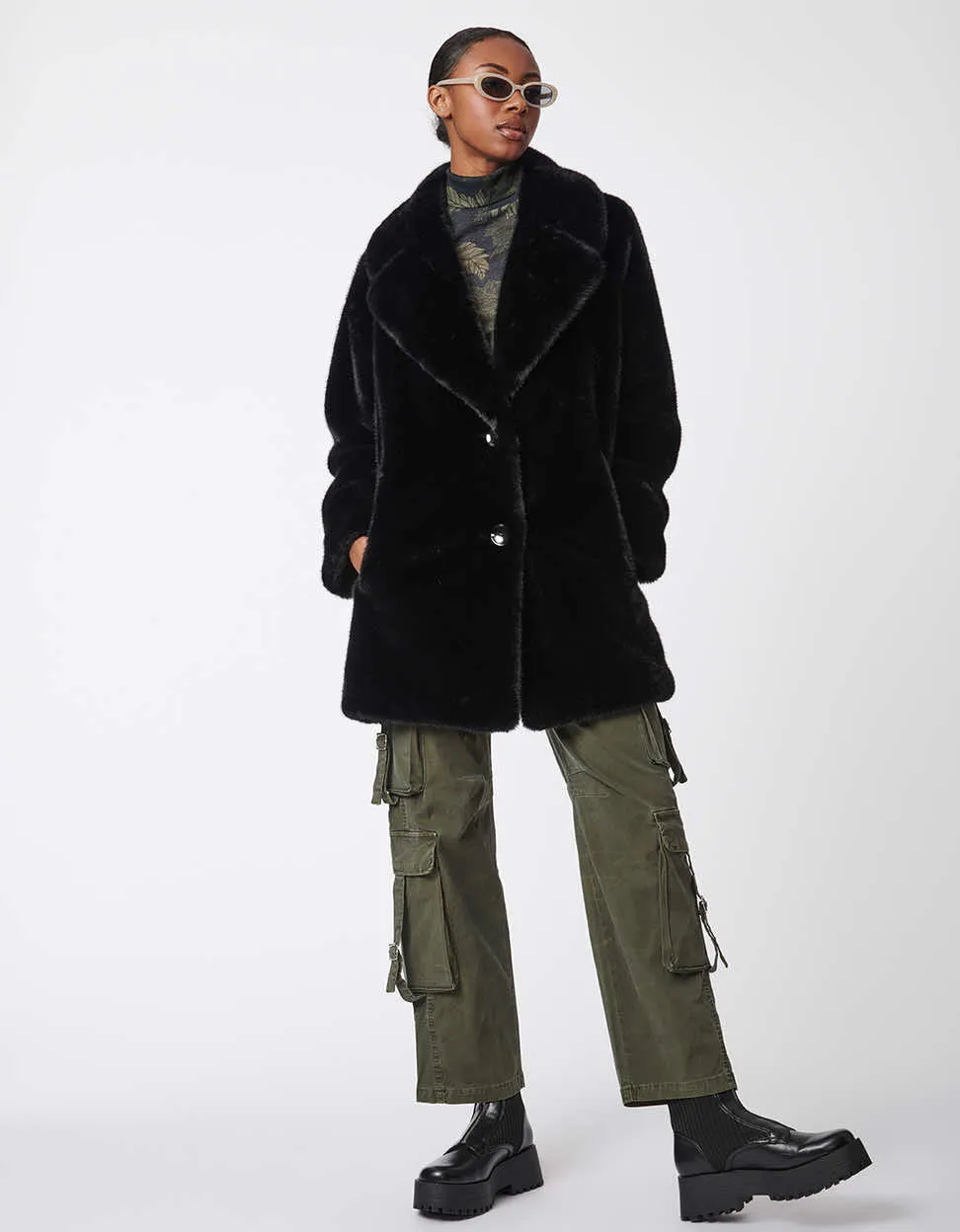 City Chic Faux Fur Coat sold by Bernardo