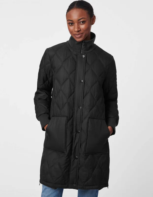 Diamond Stitch Quilted Puffer Jacket sold by Bernardo
