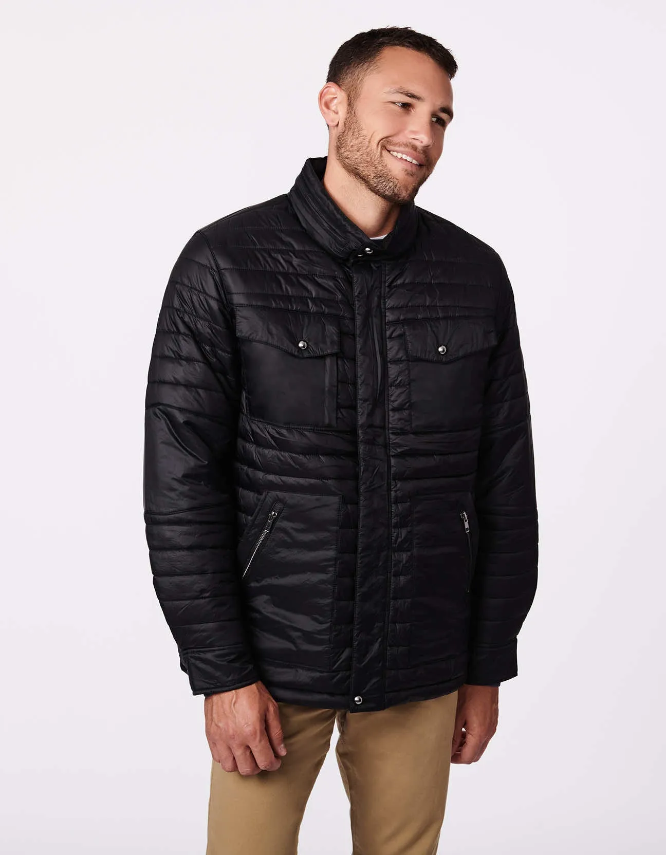 Men's Pocket Row Puffer Jacket sold by Bernardo product image thumbnail 2