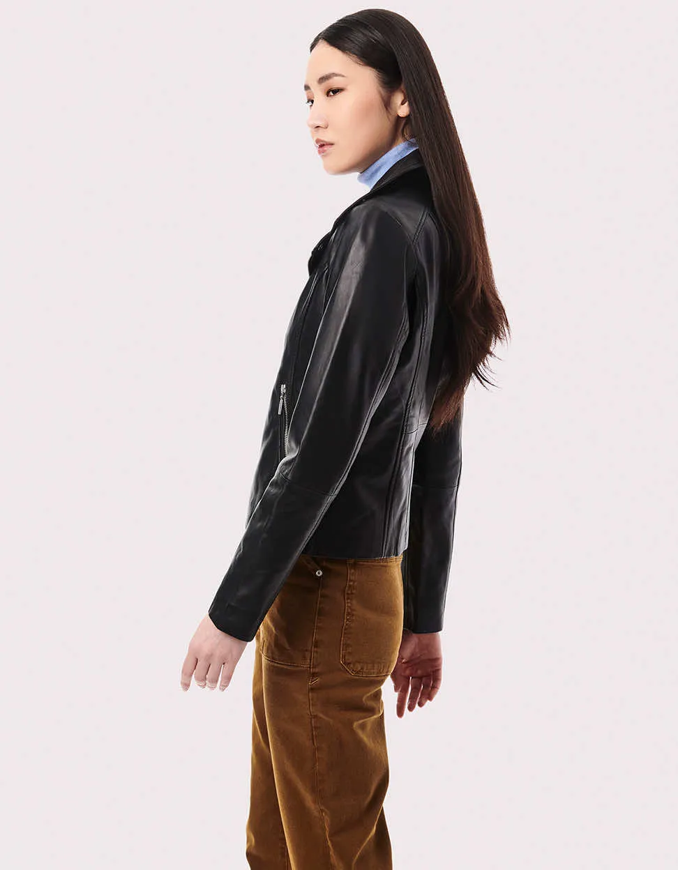 Moto City Genuine Leather Jacket sold by Bernardo product image thumbnail 3