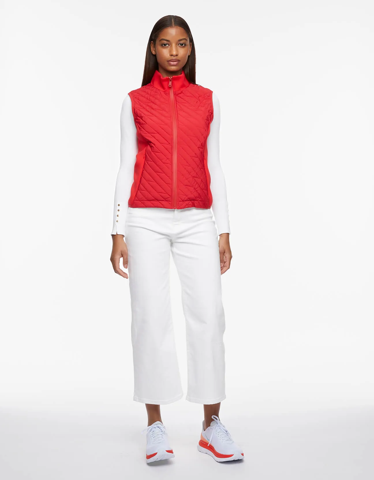 Mod Mix Neoprene Trim Puffer Vest sold by Bernardo product image thumbnail 2