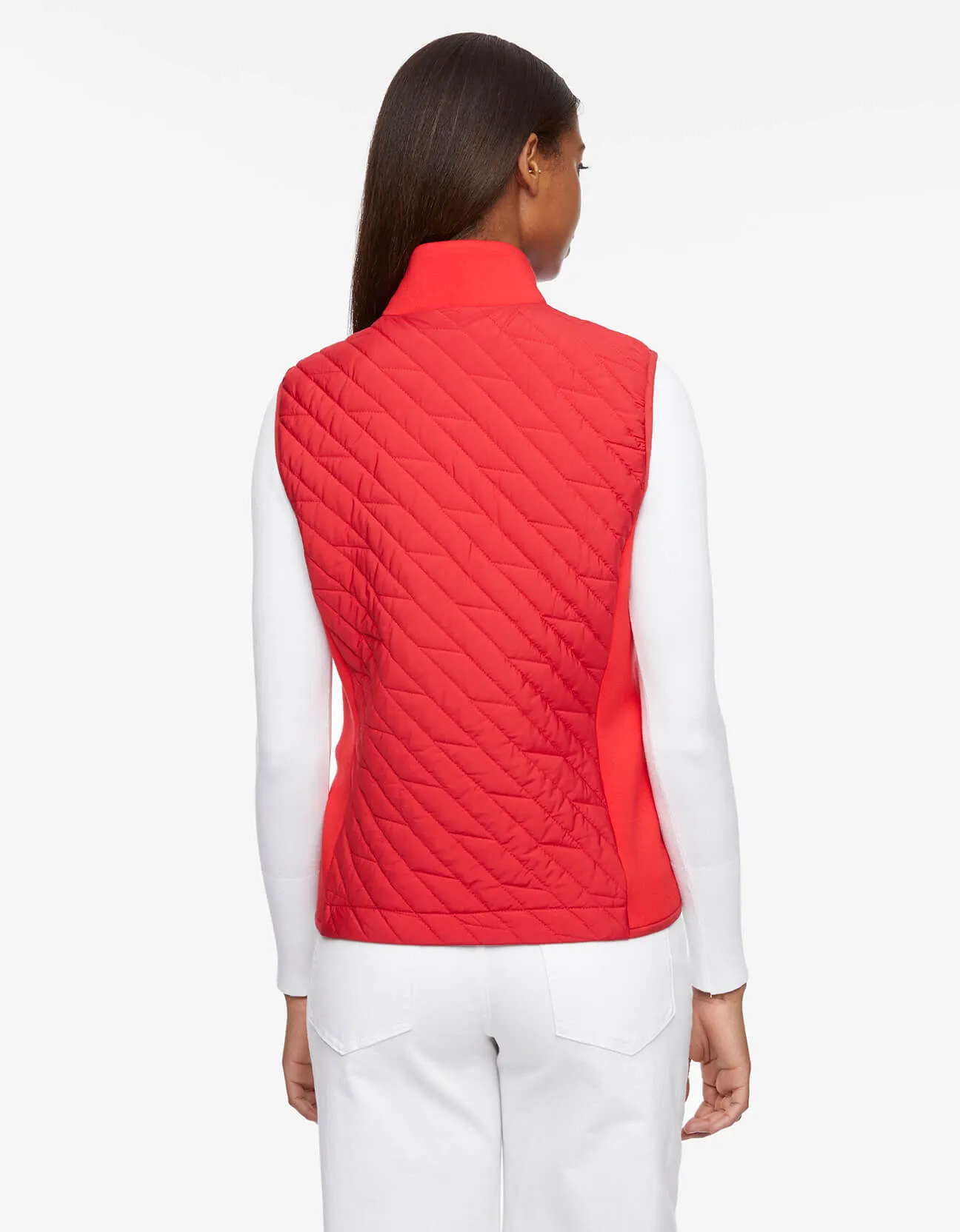 Mod Mix Neoprene Trim Puffer Vest sold by Bernardo product image thumbnail 5