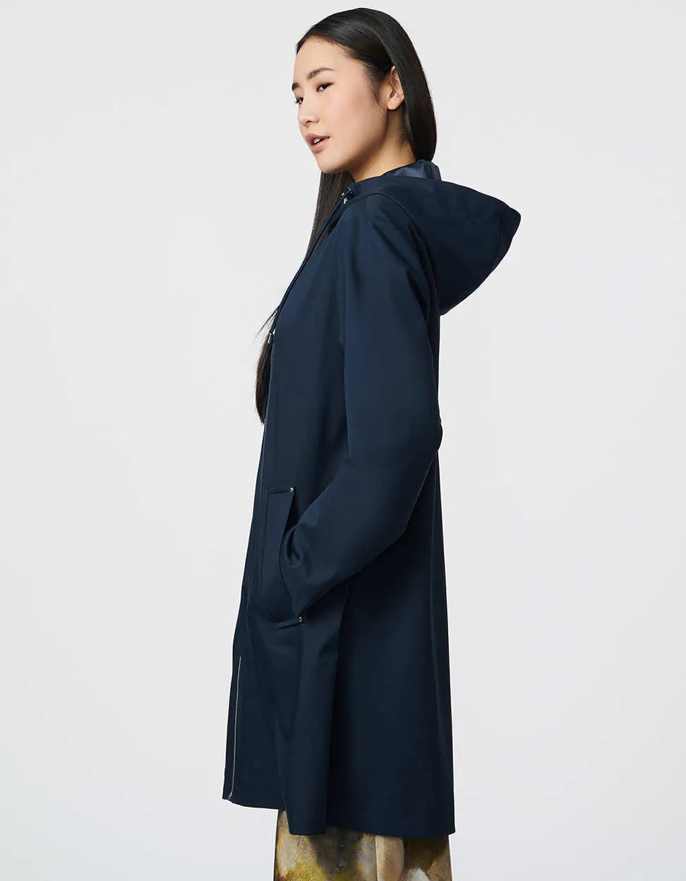 Relaxed Hooded Mid-Length Raincoat sold by Bernardo product image thumbnail 3