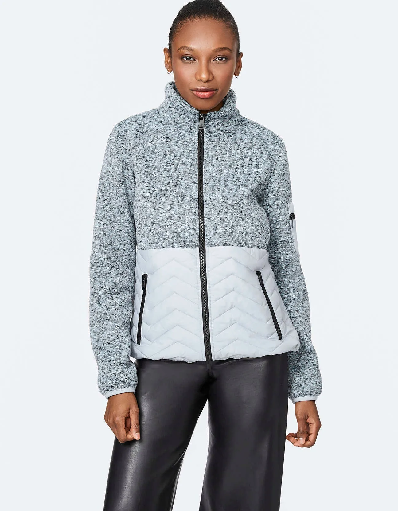 FLEECE PUFFER JACKET sold by Bernardo product image thumbnail 2