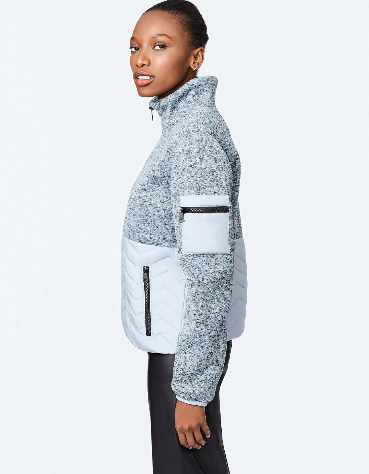 FLEECE PUFFER JACKET sold by Bernardo product image thumbnail 4