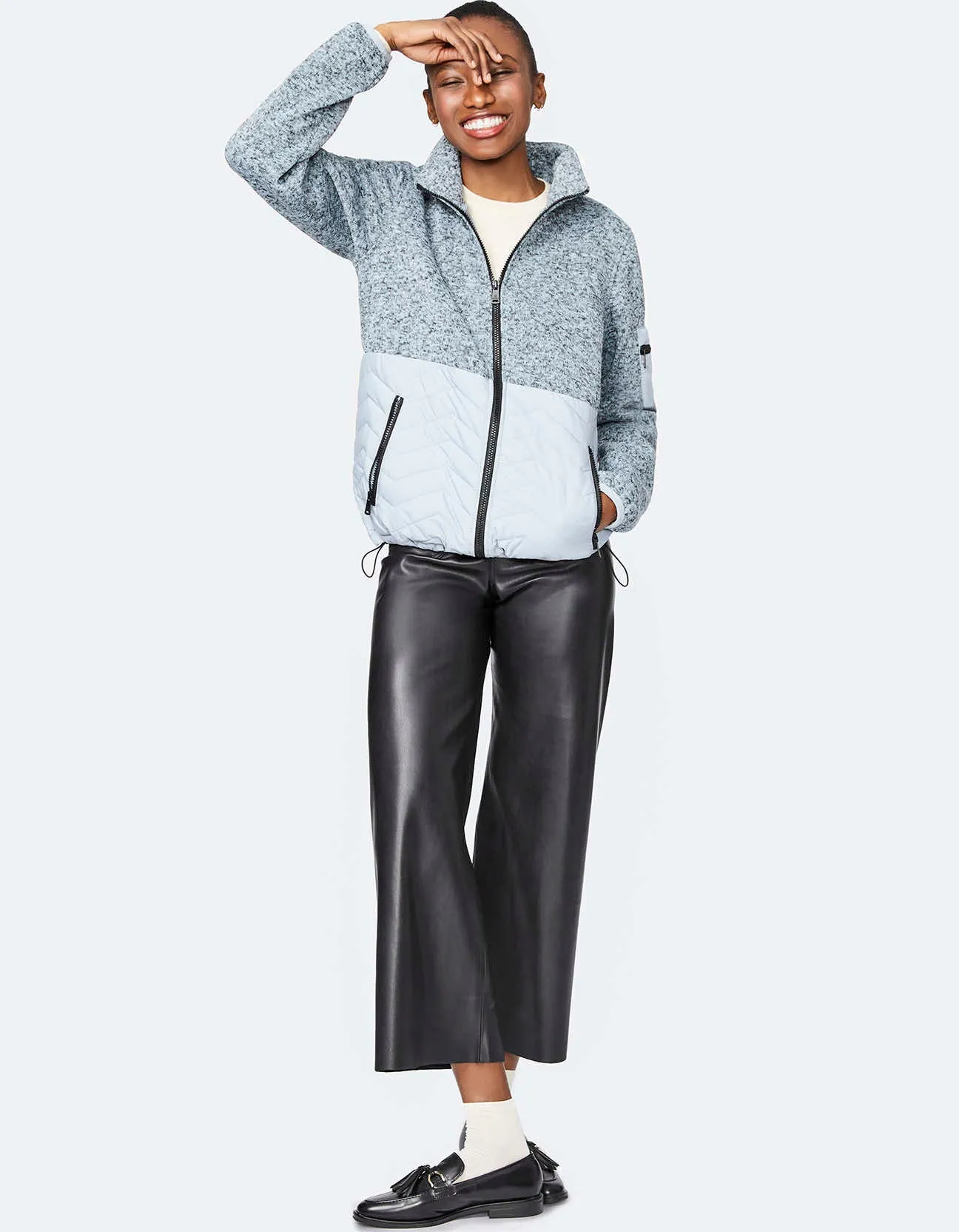 FLEECE PUFFER JACKET sold by Bernardo product image thumbnail 3