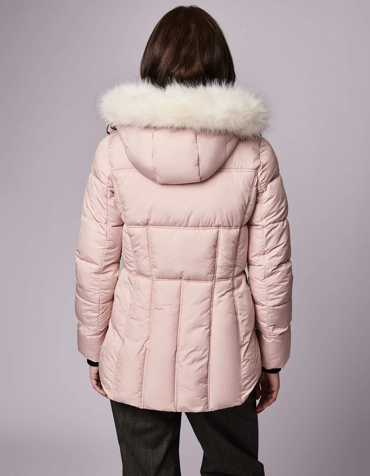 Park City Vegan Fur Trim Puffer Jacket sold by Bernardo product image thumbnail 4