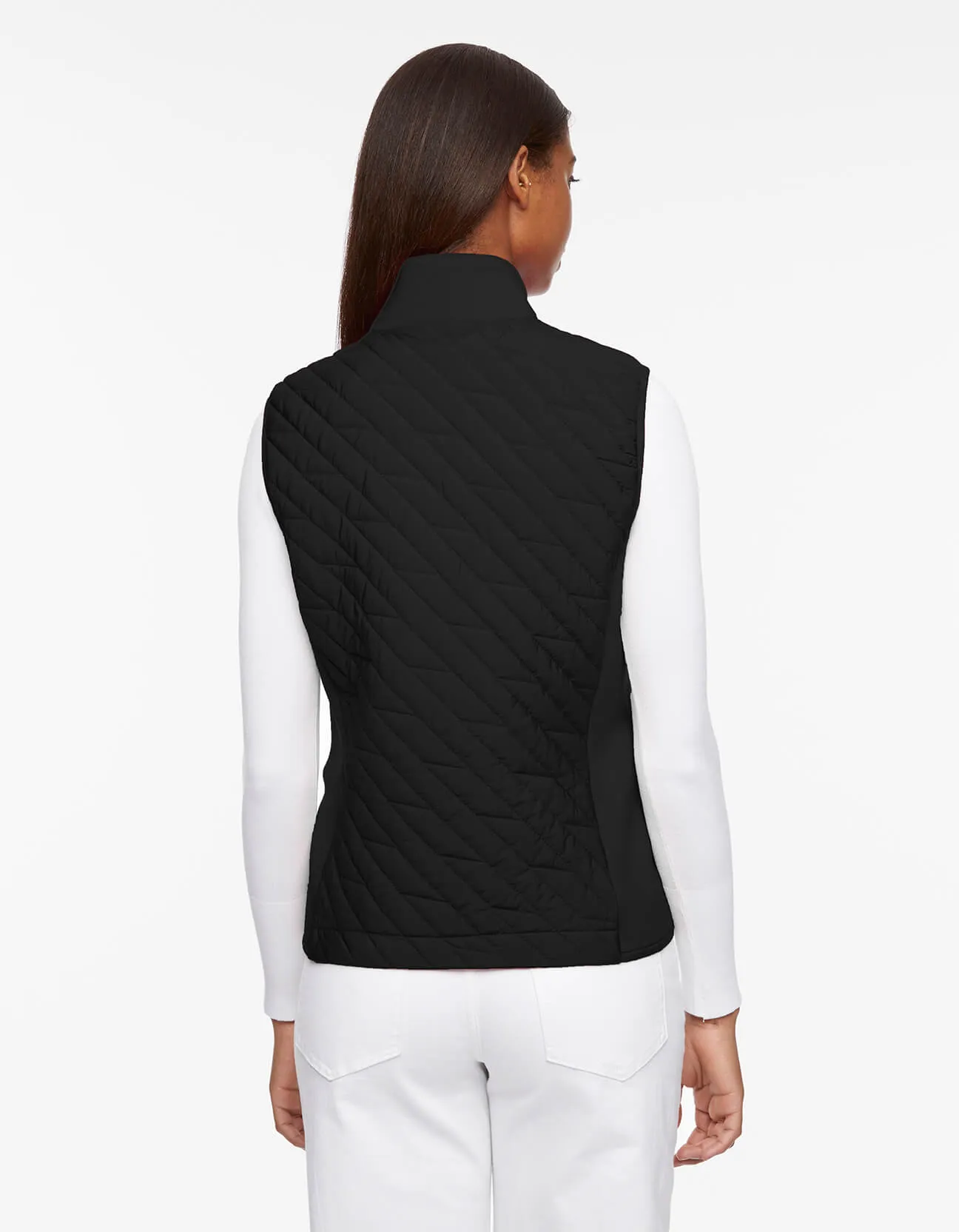 Mod Mix Neoprene Trim Puffer Vest sold by Bernardo product image thumbnail 3