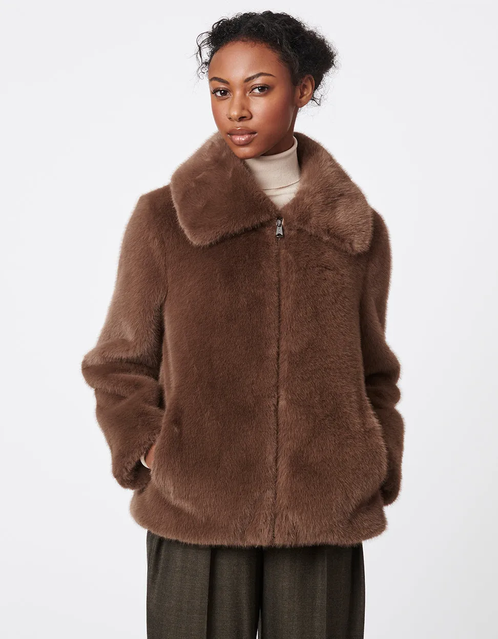 Perfectly Posh Faux Fur Jacket sold by Bernardo product image thumbnail 2