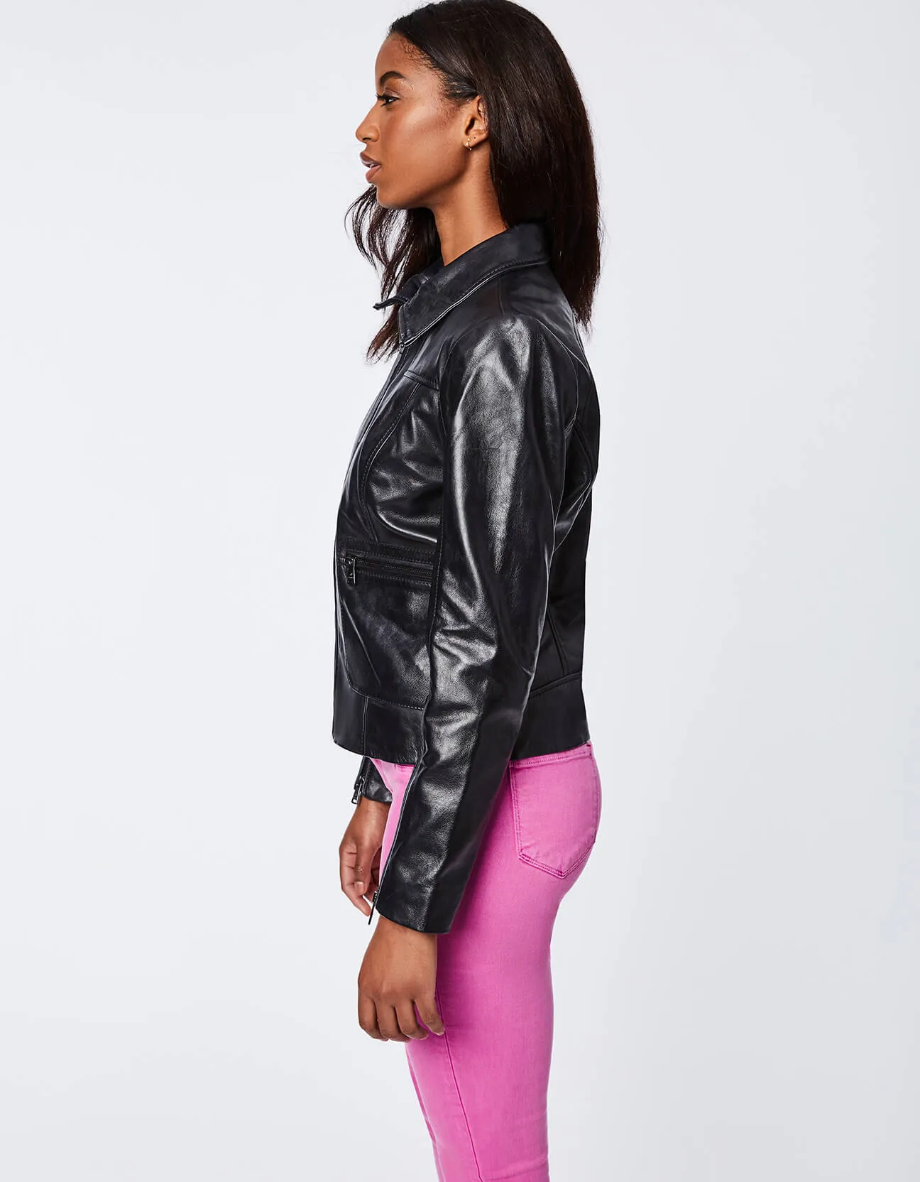 Boston Common Leather Jacket sold by Bernardo product image thumbnail 3