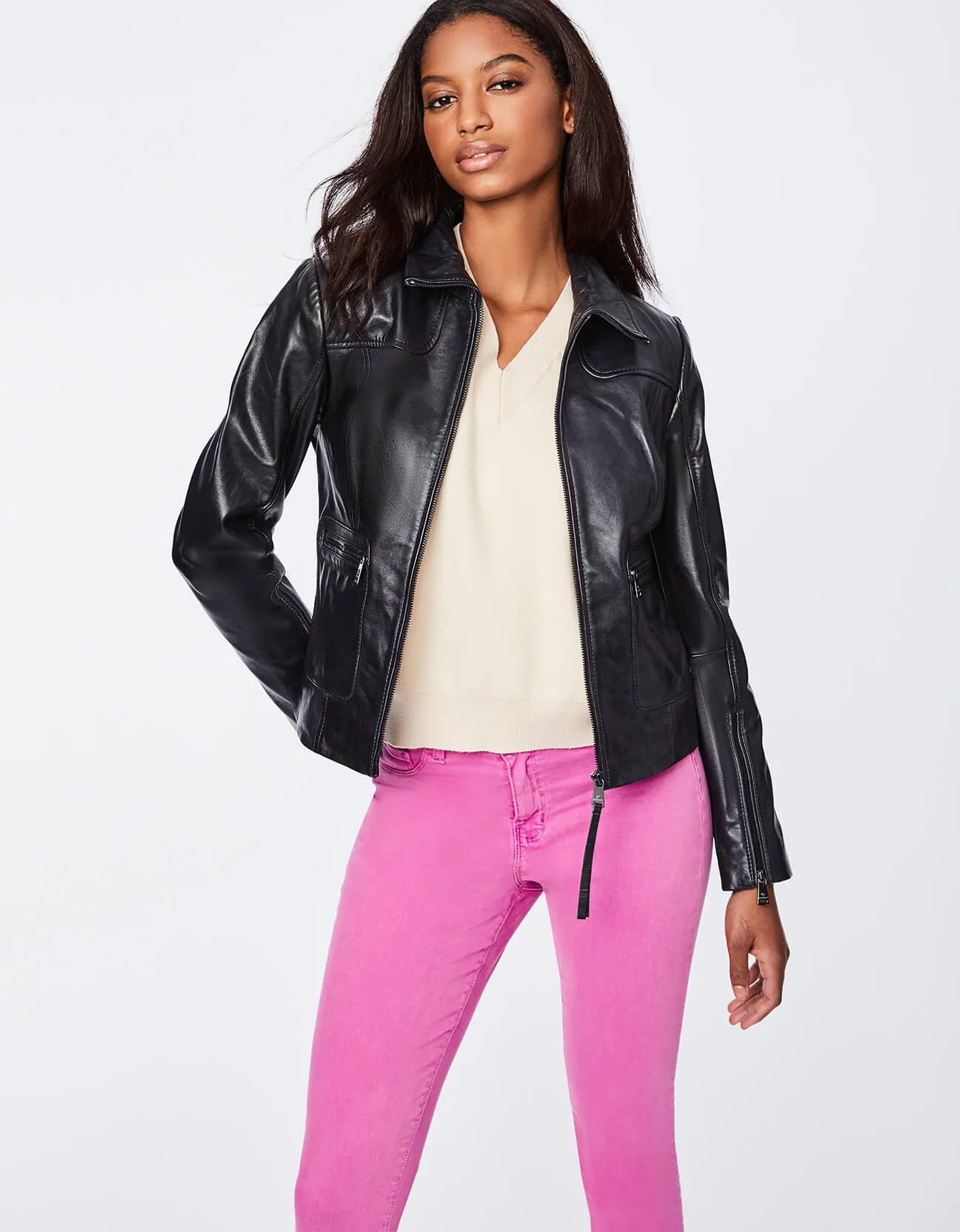 Boston Common Leather Jacket sold by Bernardo product image thumbnail 2
