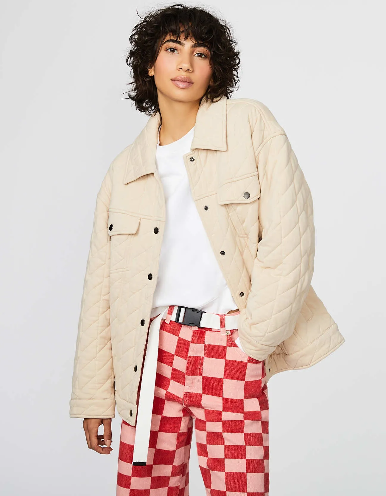 Trucker Shacket sold by Bernardo