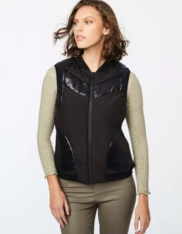 GLOSS MATTE PUFFER VEST sold by Bernardo
