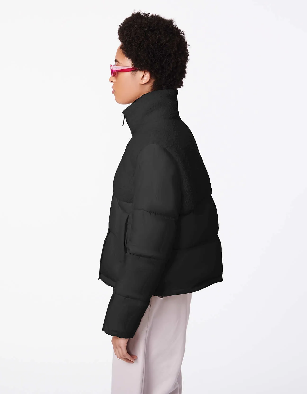 Cozy Combo Vegan Fur Puffer Jacket sold by Bernardo product image thumbnail 3