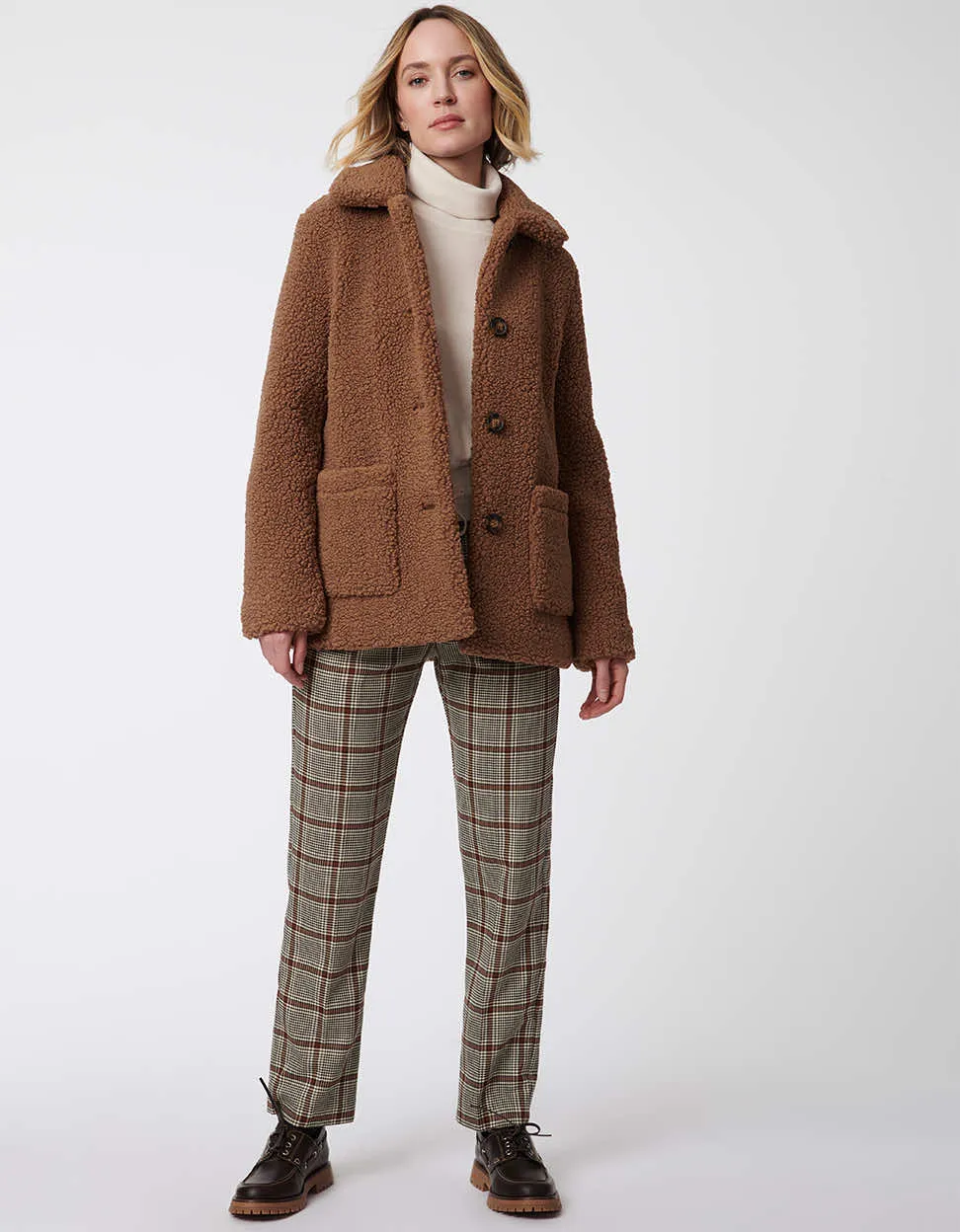 Teddy Vegan Fur Jacket sold by Bernardo