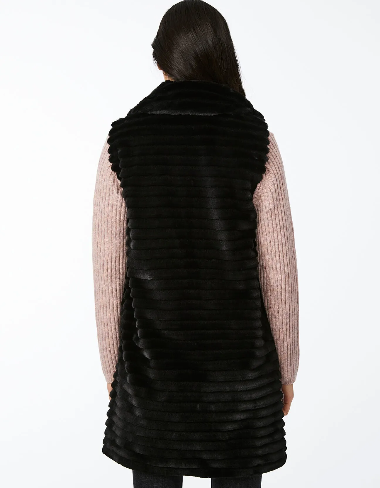 LUXE UNREAL FUR VEST sold by Bernardo product image thumbnail 4