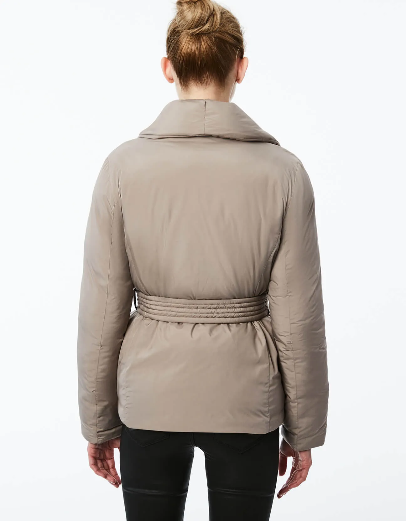 SHAWL WRAP BELTED PUFFER sold by Bernardo product image thumbnail 3