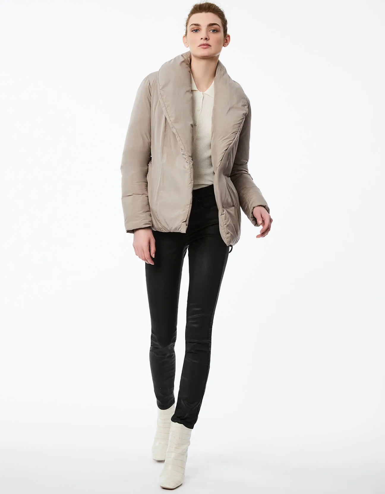 SHAWL WRAP BELTED PUFFER sold by Bernardo product image thumbnail 4