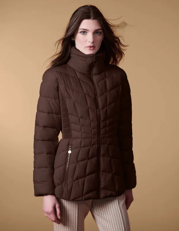 Latitude Flare Short Puffer Jacket sold by Bernardo