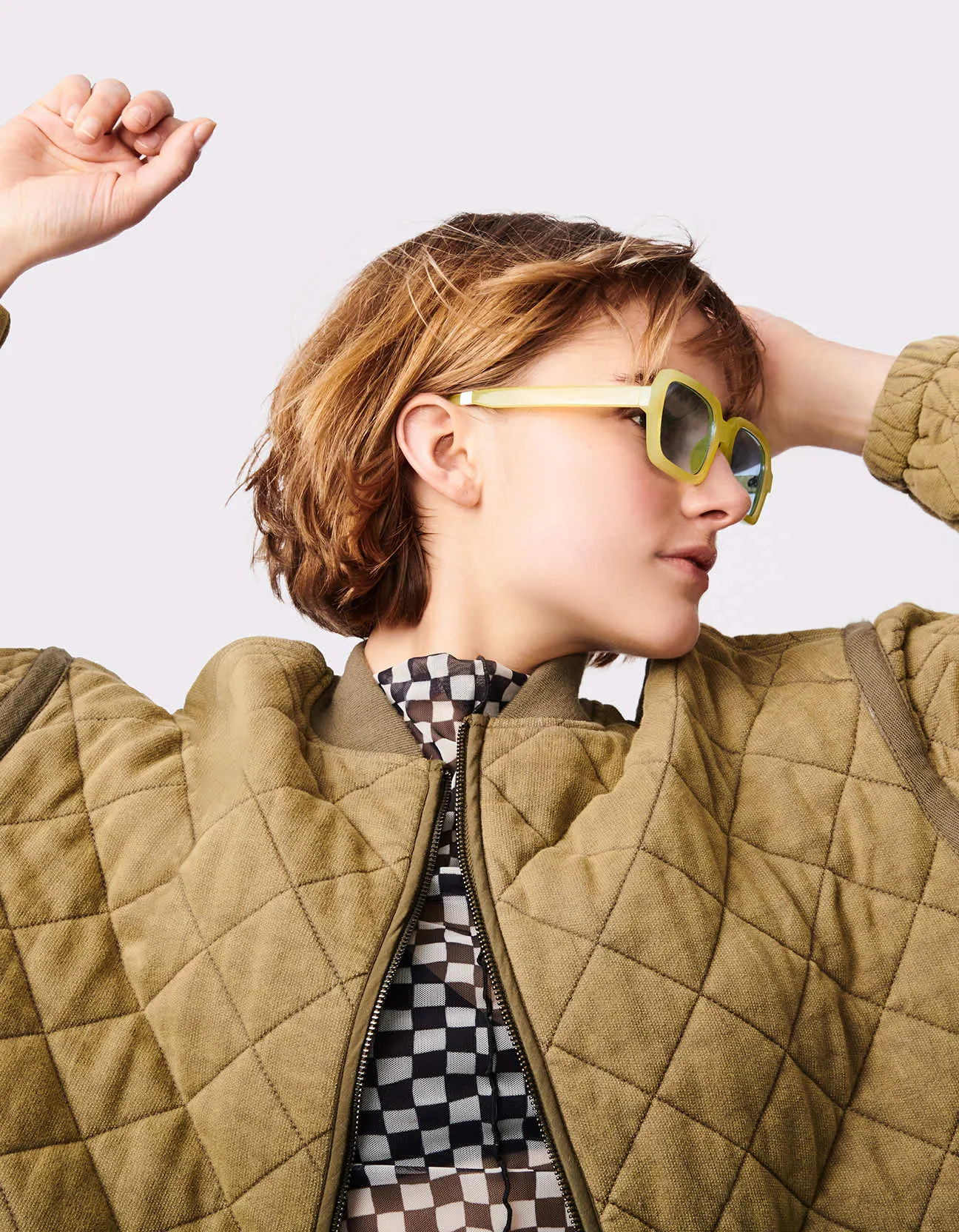 Mix-Stitch Long Quilted Coat sold by Bernardo product image thumbnail 2