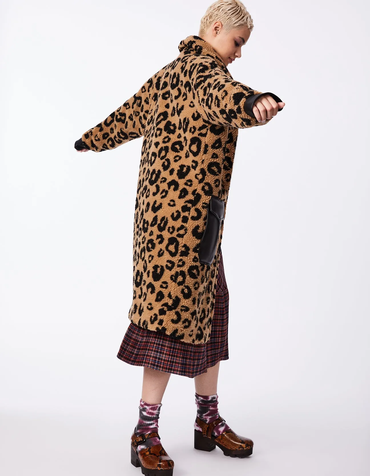 Unreal Cheetah Fur Coat sold by Bernardo product image thumbnail 4