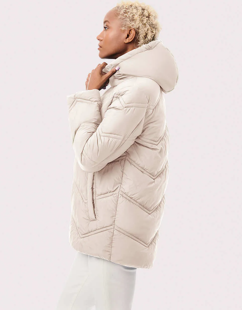 Classic Chevron Puffer Jacket sold by Bernardo product image thumbnail 3