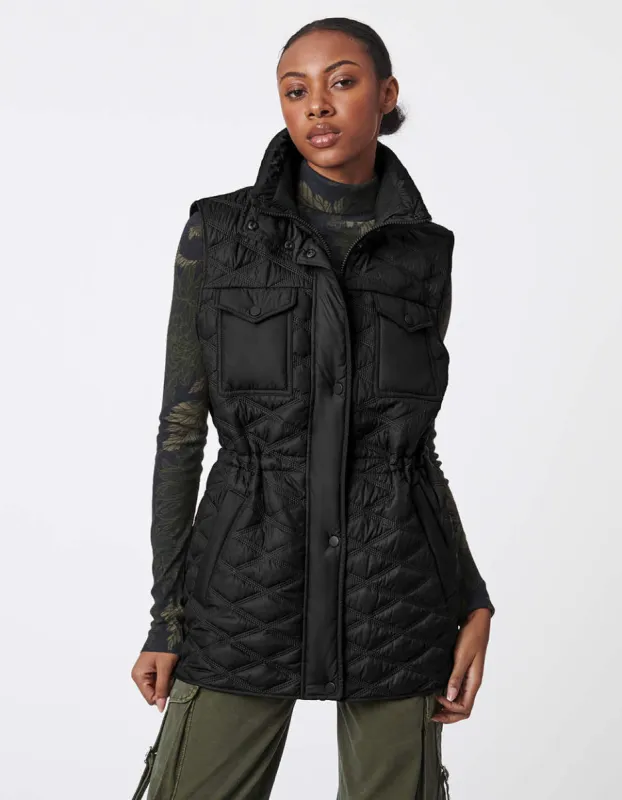 Glamp Utility Puffer Vest sold by Bernardo