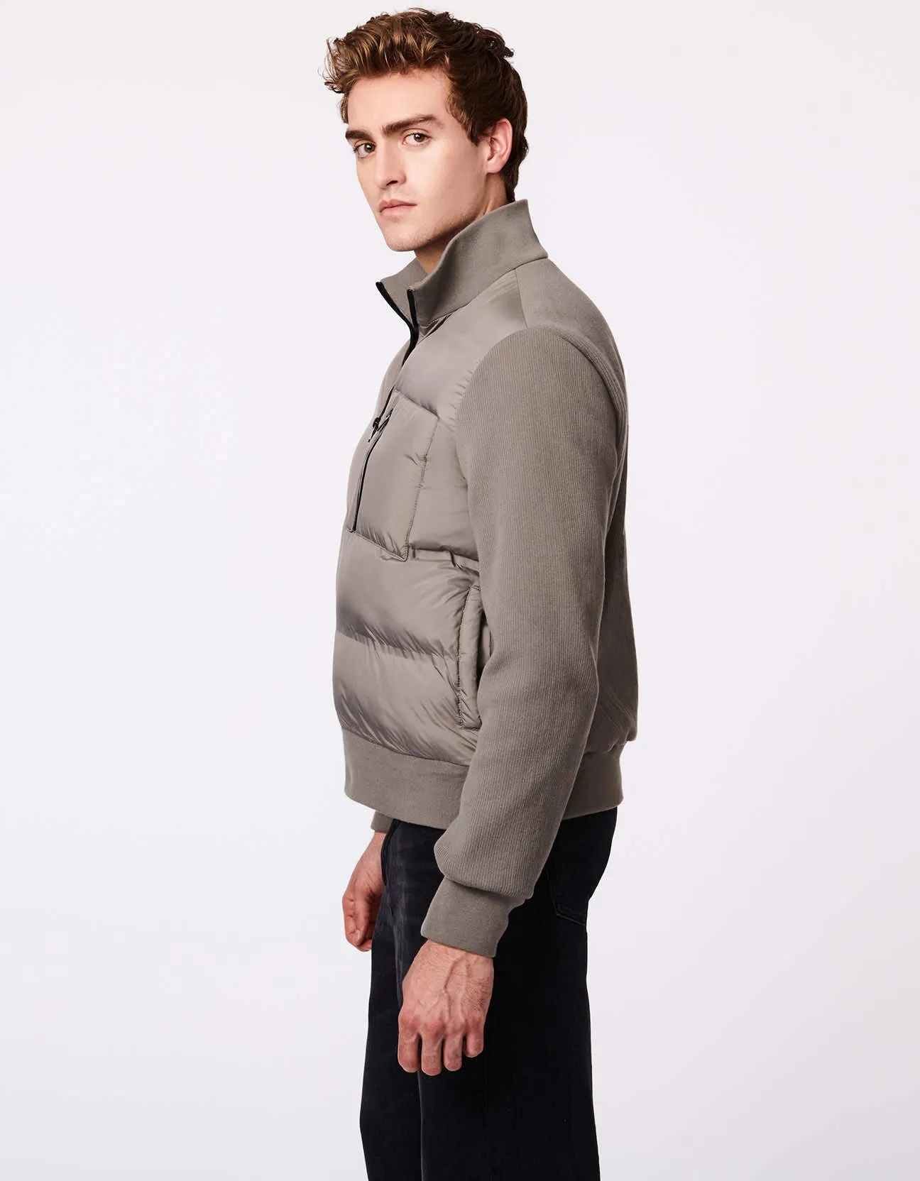 Men's Knit-Mix Puffer Jacket sold by Bernardo product image thumbnail 3
