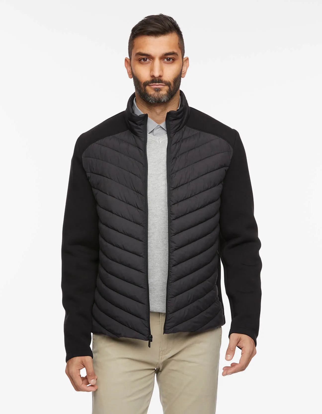 Men's Modern Neoprene Puffer Jacket sold by Bernardo product image thumbnail 2
